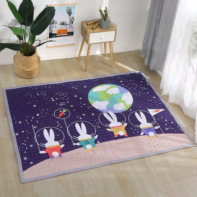 Oversized Kids Play Mat - Quilted Anti Skid Carpet - Just Kidding Store