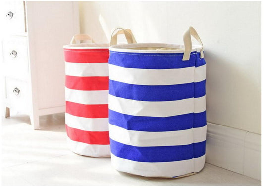 Crude Stripes Storage Basket - Childrens Toys Solution - Just Kidding Store