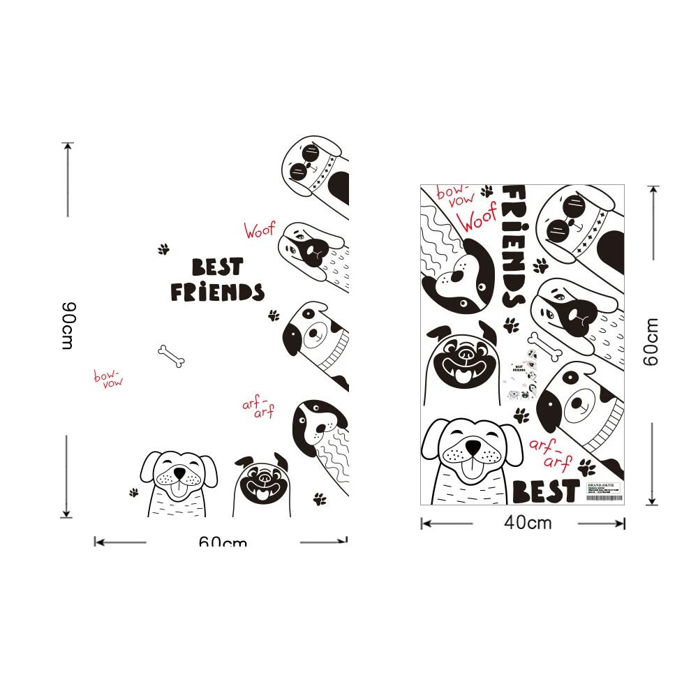Peeking Dogs Corner Wall Sticker Kids Wall Decals - Just Kidding Store