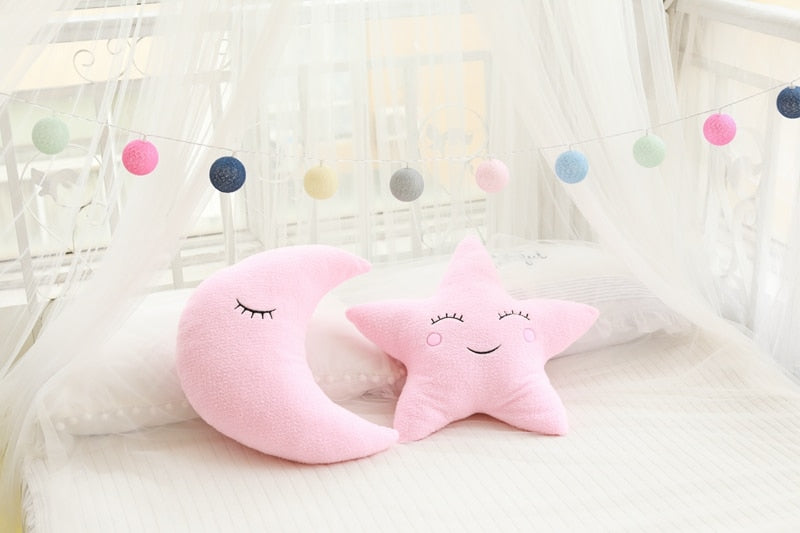 Plush Cushion - Cloud Moon Star Raindrop - Just Kidding Store