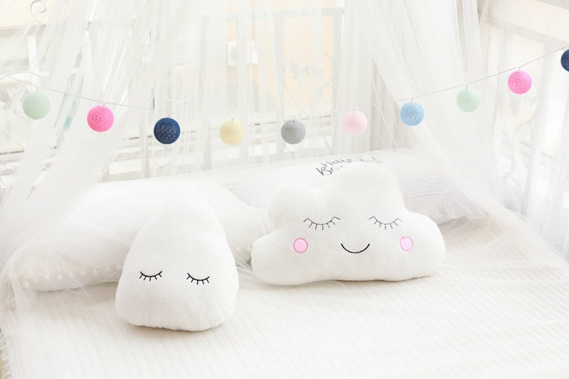 Plush Cushion - Cloud Moon Star Raindrop - Just Kidding Store