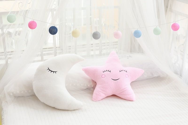 Plush Cushion - Cloud Moon Star Raindrop - Just Kidding Store