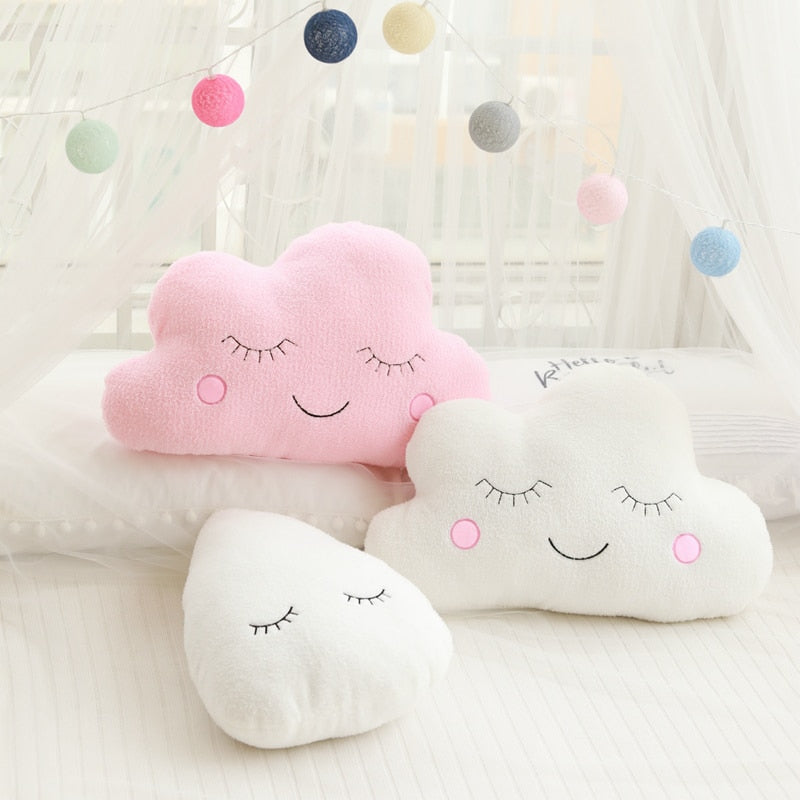 Plush Cushion - Cloud Moon Star Raindrop - Just Kidding Store