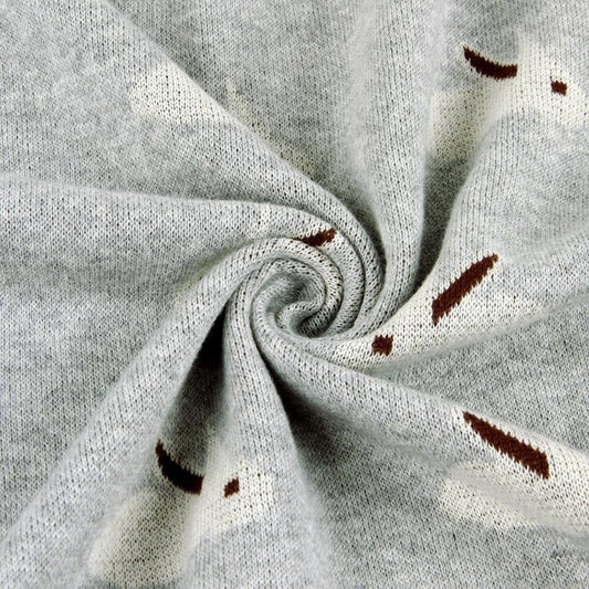 Baby Bunny Cotton Knitted Blanket - Just Kidding Store