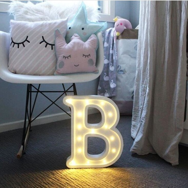 Marquee Letter LED Night Light - Kids Night Light - Just Kidding Store