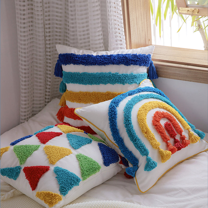 Handmade Rainbow Cushion Cover Kids Pillows Just Kidding Store