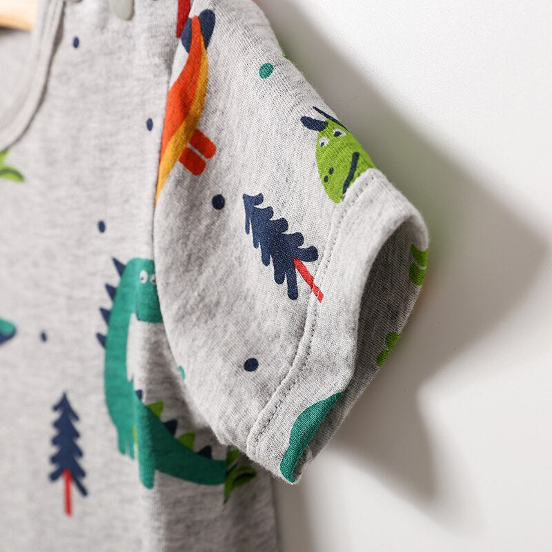 Little Dinosaur Baby Toddler Summer Romper - Just Kidding Store