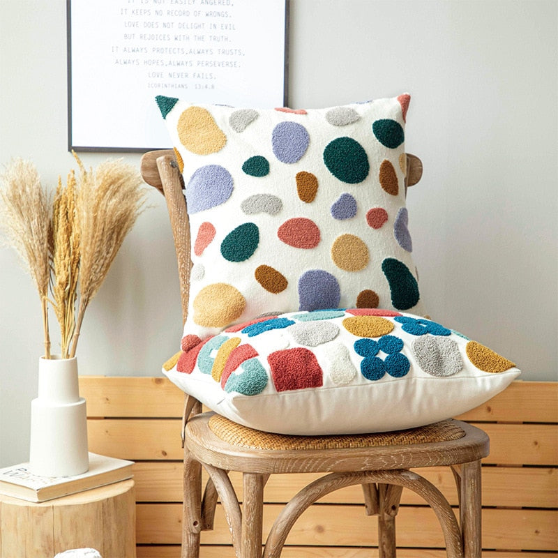 Contemporary Embroidery Pillow Cover - Just Kidding Store
