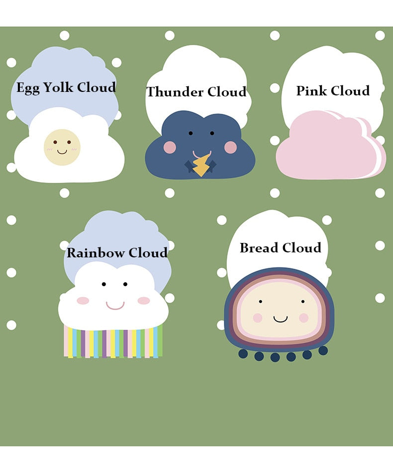 Cloud Cushion Childrens Pillow Rainbow Egg Yolk Thunder - Just Kidding Store