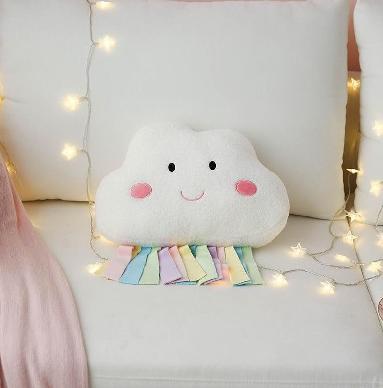 Cloud Cushion Childrens Pillow Rainbow Egg Yolk Thunder - Just Kidding Store