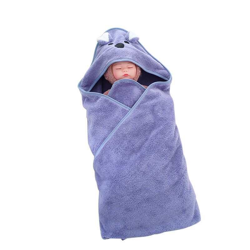 Hooded Baby Toddler Kids Velvet Towel - Just Kidding Store