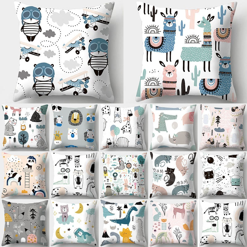 Decorative Cushions Pillowcase Throw Pillow Cover - Just Kidding Store