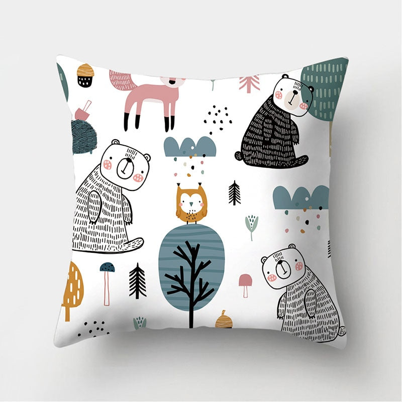 Decorative Cushions Pillowcase Throw Pillow Cover - Just Kidding Store