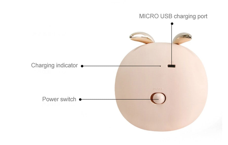 Dimmable LED Touch Sensor Night Light Rabbit Deer - Just Kidding Store