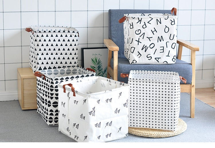 Cube Canvas Basket - Toy Storage Box