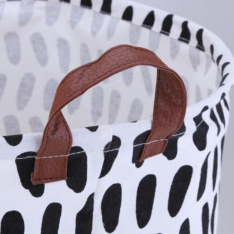 Monochrome Irregular Spots Toy Storage Basket - Just Kidding Store