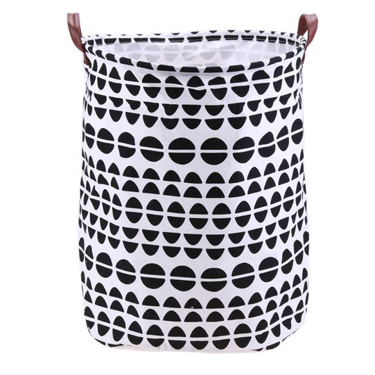 Monochrome Irregular Spots Toy Storage Basket - Just Kidding Store