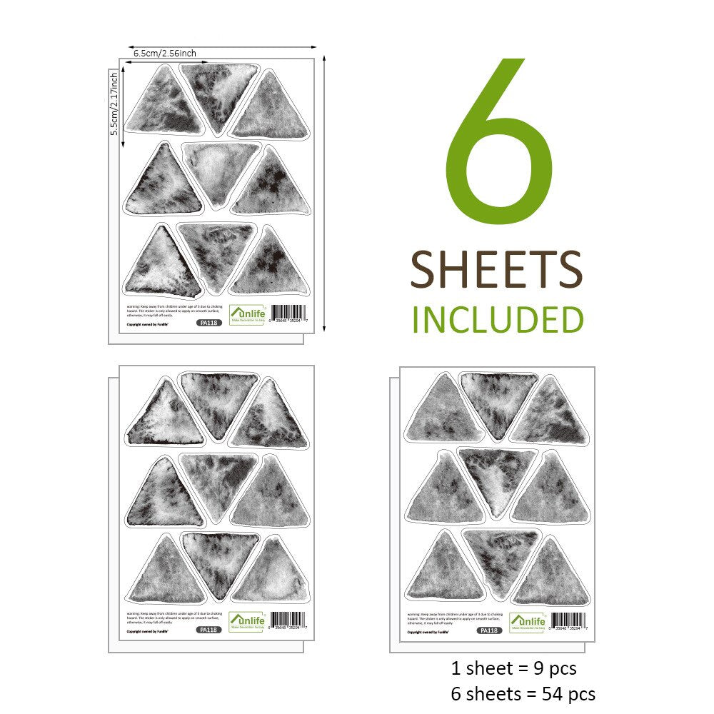 Watercolor Triangles Wall Decal Nursery Stickers - Just Kidding Store