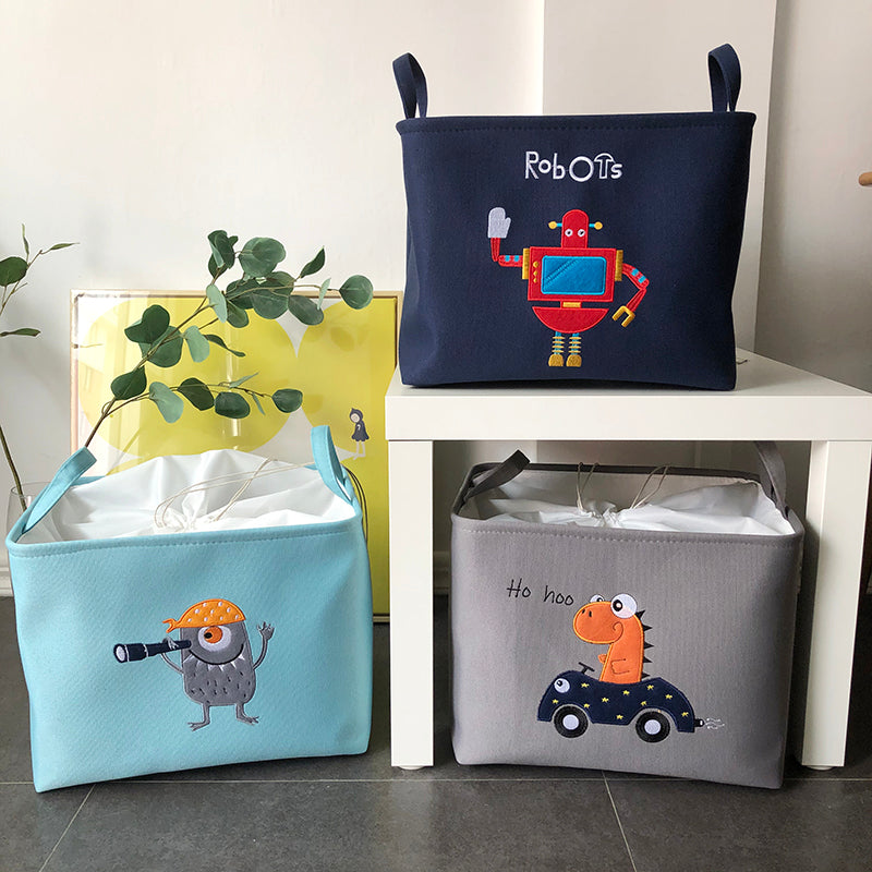 Toy Storage Basket - Folding Organizer - Just Kidding Store