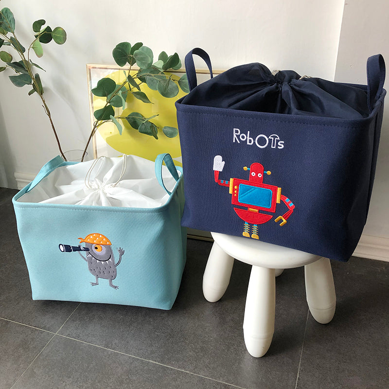 Toy Storage Basket - Folding Organizer - Just Kidding Store