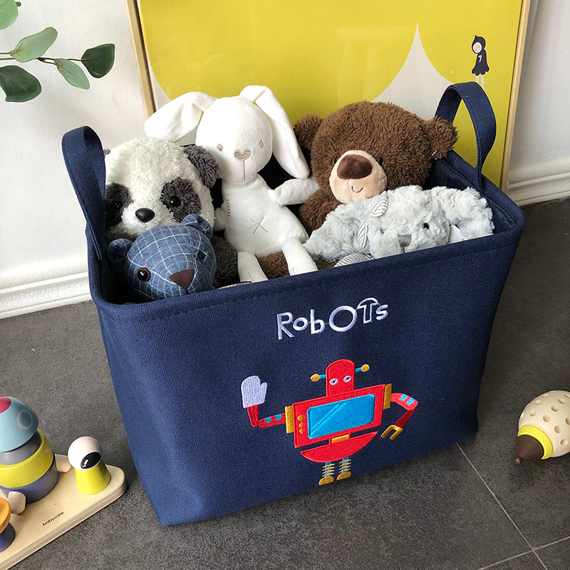 Toy Storage Basket - Folding Organizer - Just Kidding Store