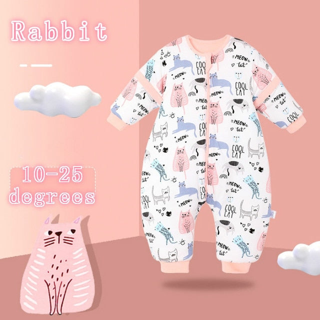 Baby Toddler Kids Winter Sleep Suit Warm Sleepsack - Just Kidding Store