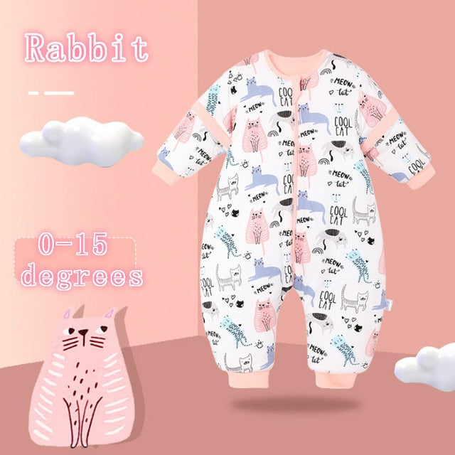 Baby Toddler Kids Winter Sleep Suit Warm Sleepsack - Just Kidding Store