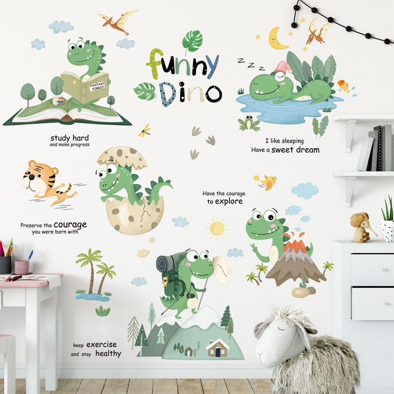 Funny Dino Wall Sticker