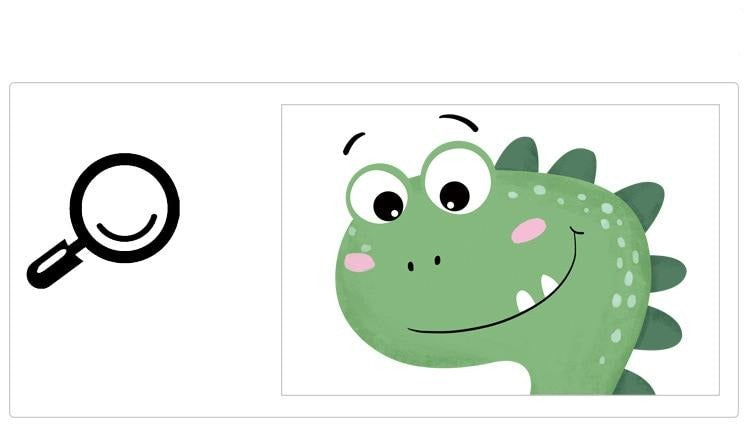 Funny Dino Wall Sticker - Childrens Wall Decal - Just Kidding Store