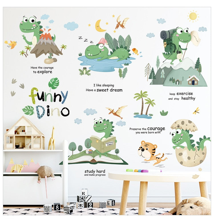 Funny Dino Wall Sticker