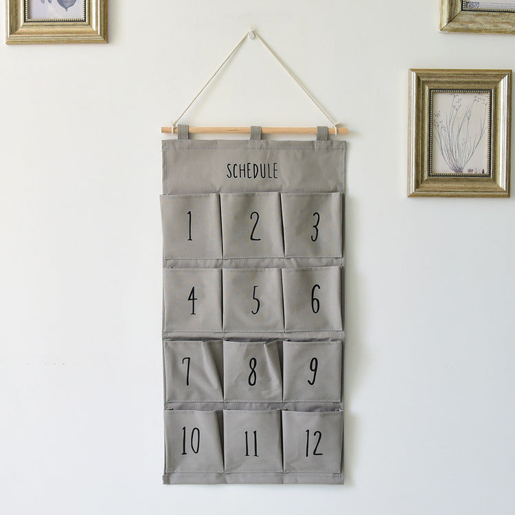 Hanging Linen Storage Bag - Storage Pockets Bag - Just Kidding Store