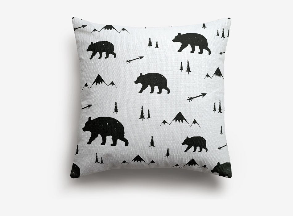 Nordic Forest Cushions Covers - Scandi pillows - Just Kidding Store