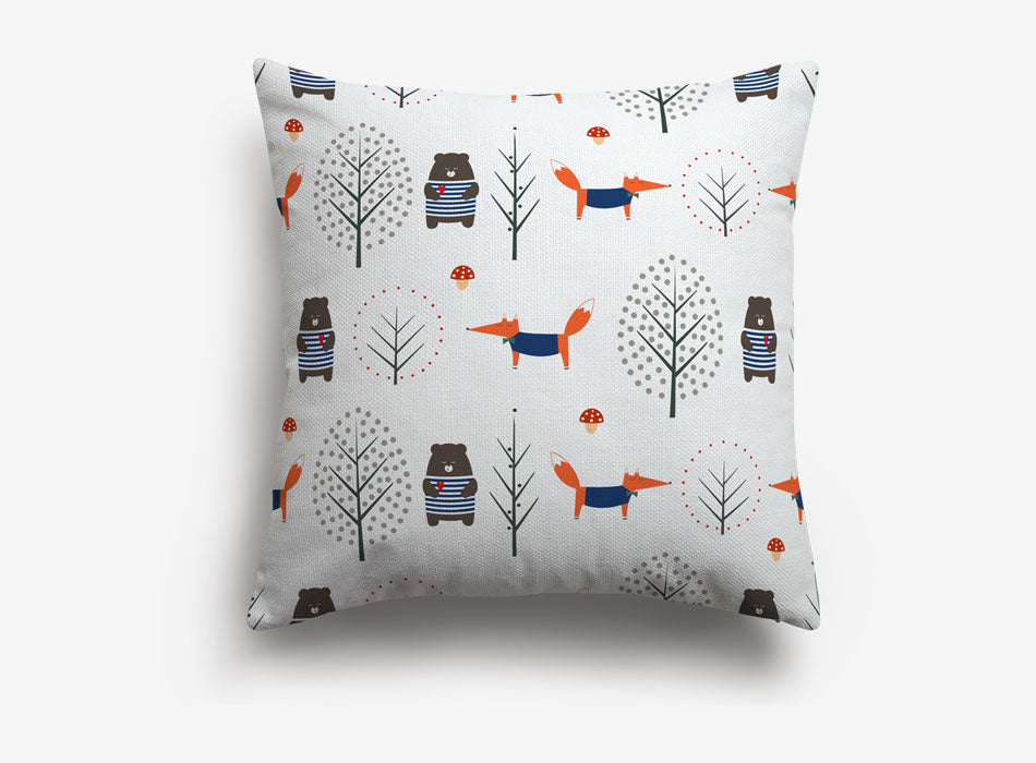 Nordic Forest Cushions Covers - Scandi pillows - Just Kidding Store