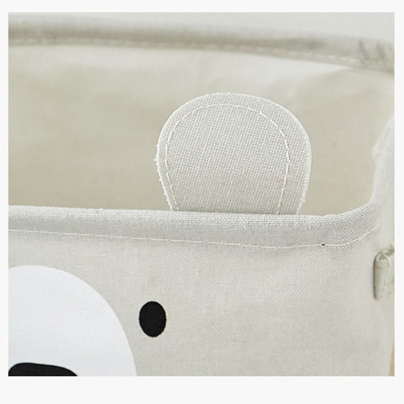 Bear Canvas Storage Box Organizer Kids Toy Storage - Just Kidding Store