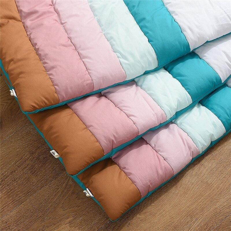 Rainbow Pattern Baby Kids Quilted Play Mat - Just Kidding Store