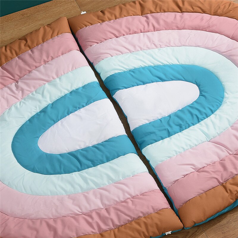 Rainbow Pattern Baby Kids Quilted Play Mat - Just Kidding Store