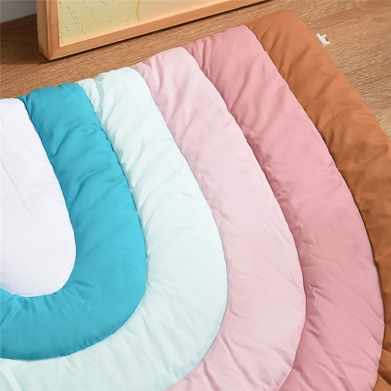 Rainbow Pattern Baby Kids Quilted Play Mat - Just Kidding Store