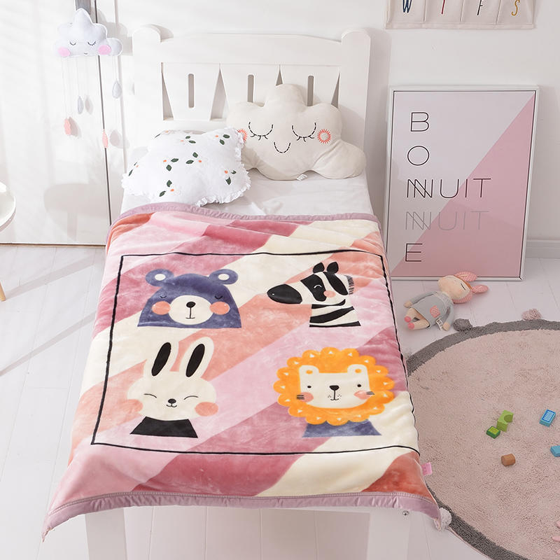 Coral Fleece Blanket - 2 Layers Bedspread - Just Kidding Store