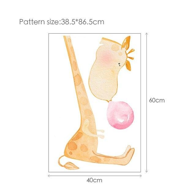 Giraffe Wall Decal - Nursery Animal Stickers - Just Kidding Store
