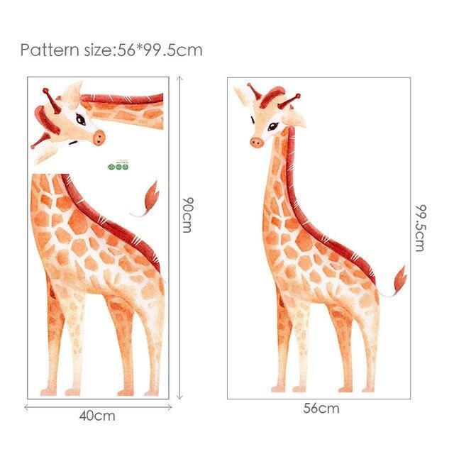 Giraffe Wall Decal - Nursery Animal Stickers - Just Kidding Store