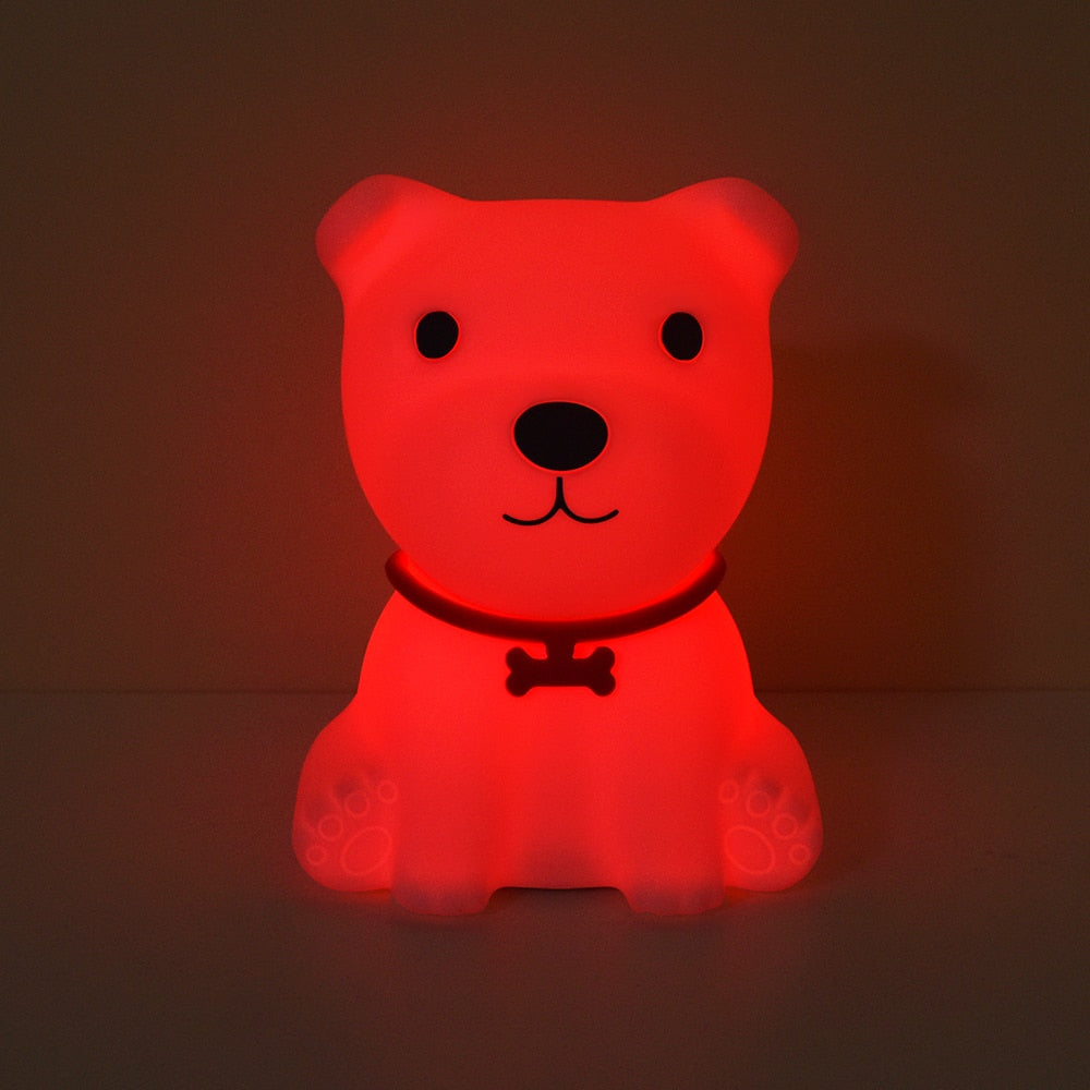 Puppy LED Night Light - Tap Control Color Changing Lamp