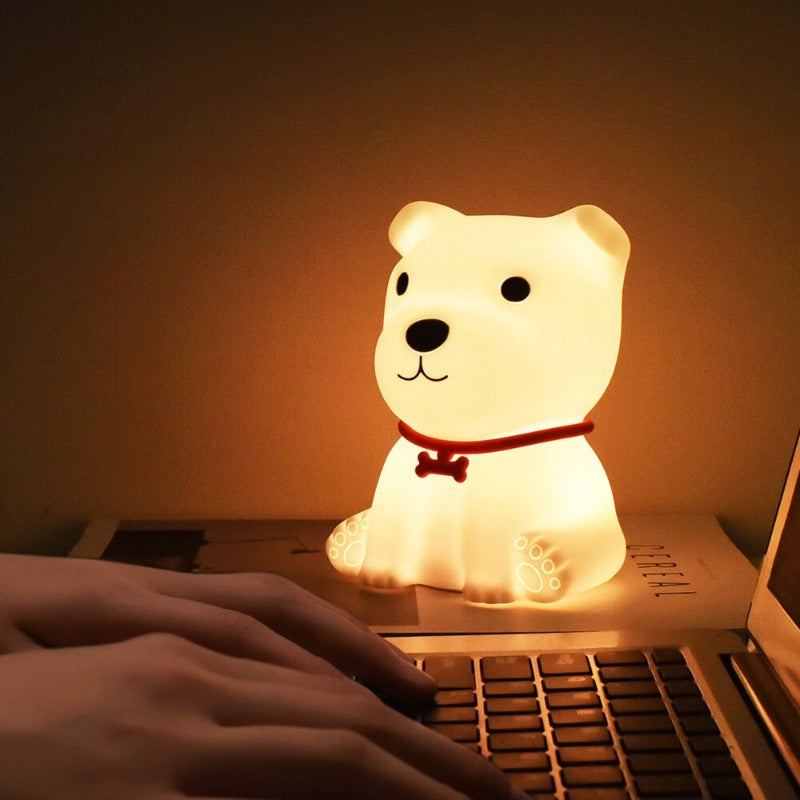 Puppy LED Night Light - Tap Control Color Changing Lamp - Just Kidding Store