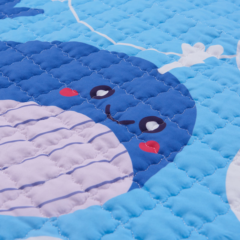 Activity Play Mat - Toy Storage Bag - Blue Whale - Just Kidding Store