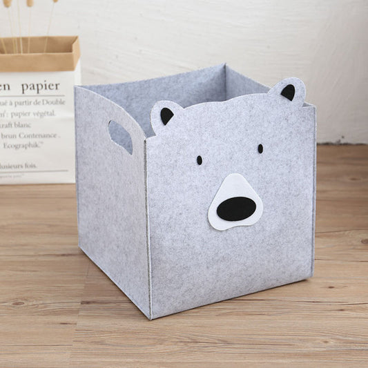 Felt Cube Storage Basket - Toy Organizer - Just Kidding Store