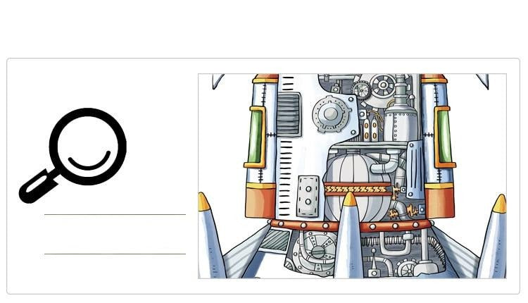 Space Rocket Height Measure Wall Decal Growth Chart Sticker - Just Kidding Store