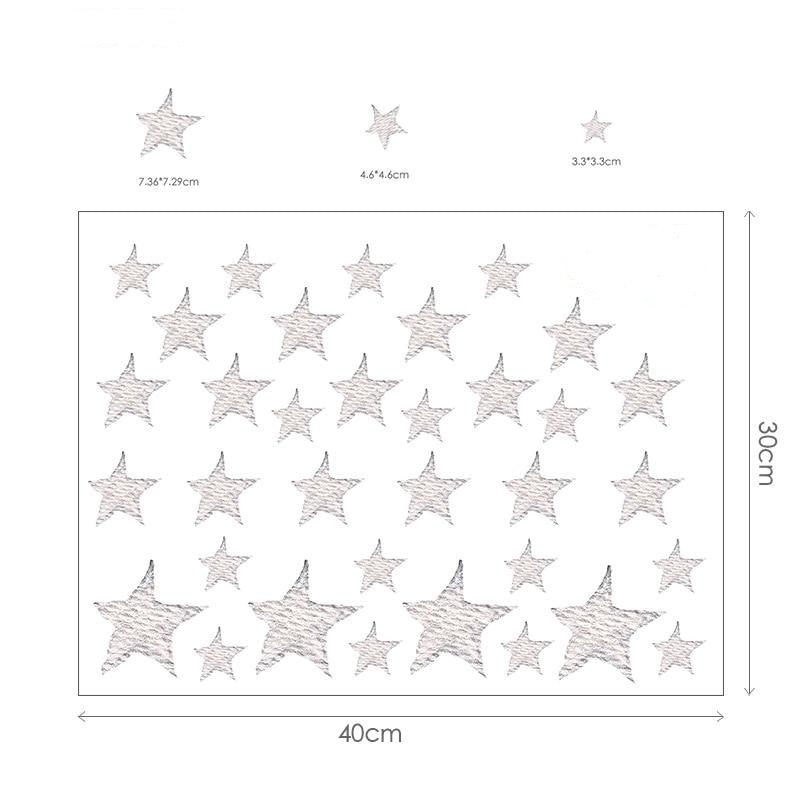 Teddy Bear Moon Stars Wall Decal Nursery Stickers - Just Kidding Store