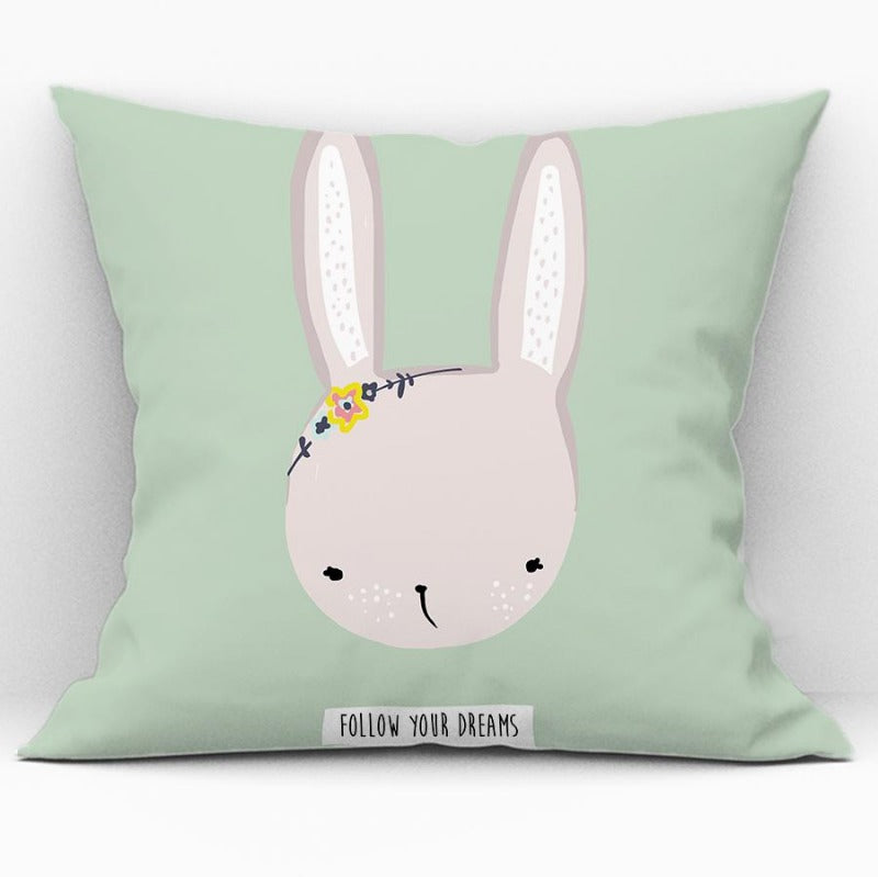 Cartoon Animal Cushion Cover - Throw Pillows Case - Just Kidding Store