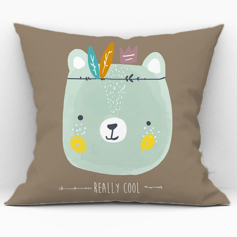 Cartoon Animal Cushion Cover - Throw Pillows Case - Just Kidding Store