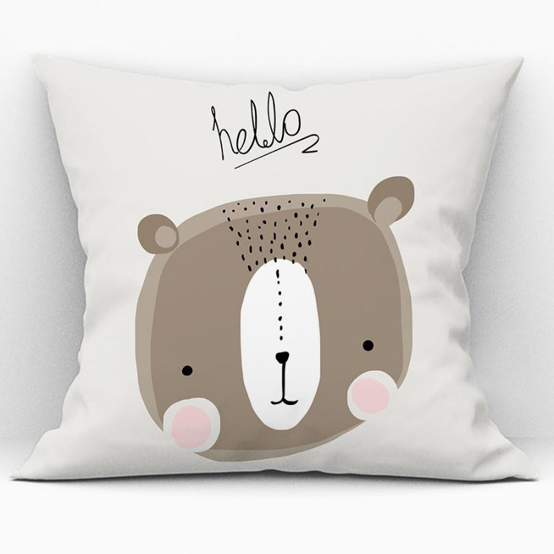 Cartoon Animal Cushion Cover - Throw Pillows Case - Just Kidding Store