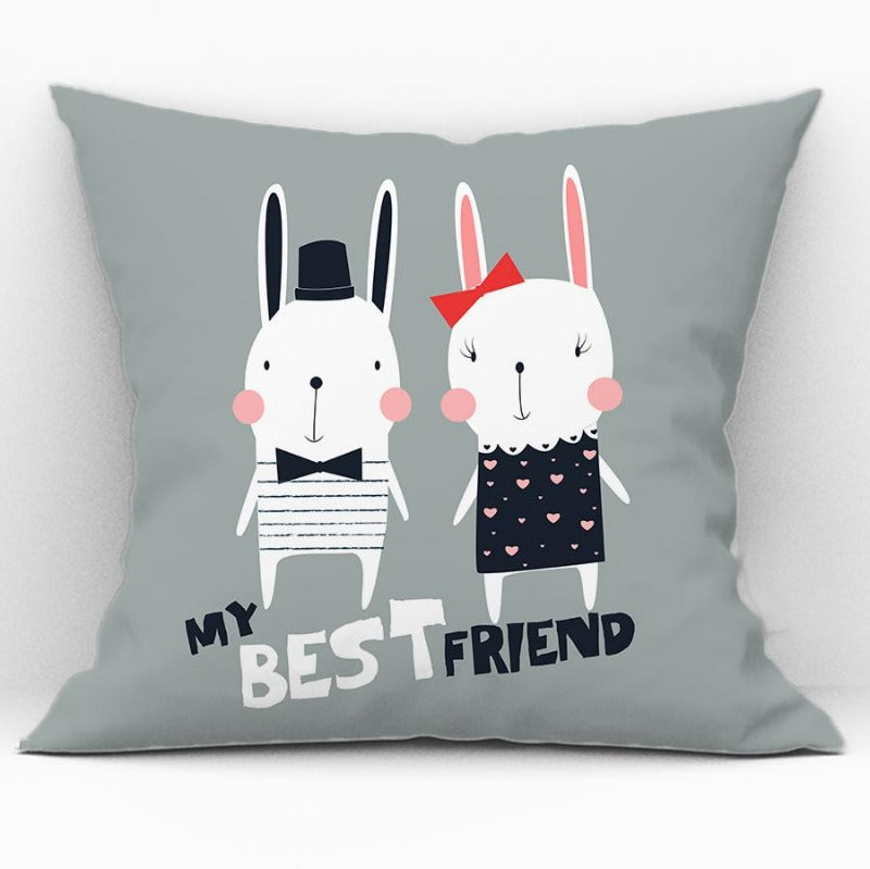 Cartoon Animal Cushion Cover - Throw Pillows Case - Just Kidding Store